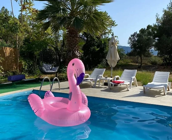 Marmaris Hisarönü'nde Geniş Bahçeli, Özel Havuzlu, Kiralık Villa - 1