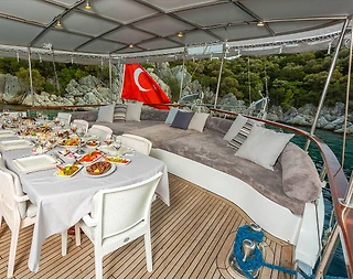 Marmaris'te Enfes Mavi Yolculuk Sunan, 5 Kabinli, Lüks Gulet - 5