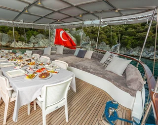 Marmaris'te Enfes Mavi Yolculuk Sunan, 5 Kabinli, Lüks Gulet - 5