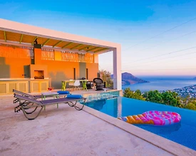 Kaş Bezirgan'da Balayı Çiftlerine Uygun, Sonsuzluk Havuzlu, Kiralık Villa - 2