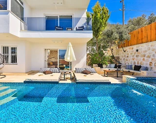 Kaş Kalkan'da Aile Gruplarına Uygun, Özel Havuzlu, Modern Villa - 2