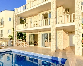 Kaş Kalkan'da Deniz Manzaralı, Özel Havuzlu, Kiralık Villa - 2