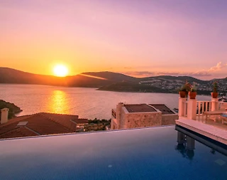 Kaş Kalkan'da Deniz Manzaralı, Özel Havuzlu, Kiralık Villa - 5