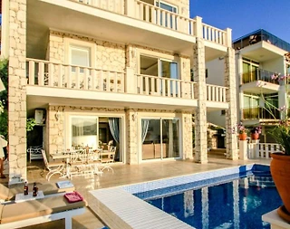 Kaş Kalkan'da Deniz Manzaralı, Özel Havuzlu, Kiralık Villa - 1