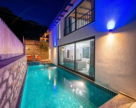 Kaş Bezirgan'da Huzurlu Konumda, Özel Havuzlu, 4 Kişilik Villa - 2