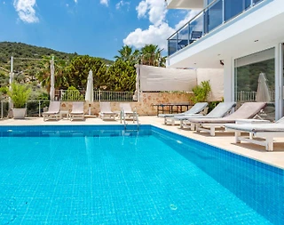 Kaş Kalkan'da Doğa ve Deniz Manzaralı, Özel Havuzlu, Lüks Villa - 4