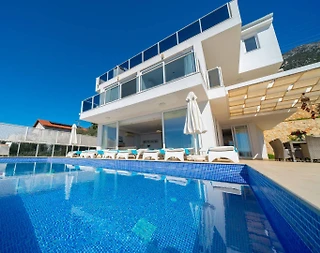 Kaş Kalkan'da Enfes Deniz Manzaralı, Özel Havuzlu, Şık Villa - 5