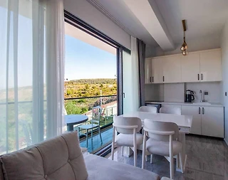 Milas Boğaziçi'nde Nezih Konumda, Ortak Havuzlu, 1+1 Daire - 5