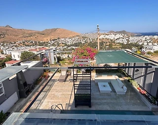 Muğla Bodrum'da Eşsiz Deniz Manzaralı, Özel Havuzlu, Modern Villa - 5