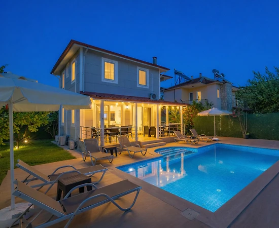 Muğla Dalyan'da Yemyeşil Bahçede, Özel Havuzlu, 6 Kişilik Villa - 1