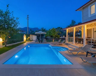 Muğla Dalyan'da Yemyeşil Bahçede, Özel Havuzlu, 6 Kişilik Villa - 2
