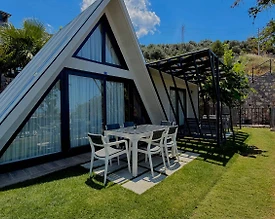 Muğla Fethiye'de Deniz Manzaralı, Özel Havuzlu, Konforlu Bungalov - 2