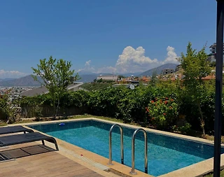 Muğla Fethiye'de Deniz Manzaralı, Özel Havuzlu, Konforlu Bungalov - 5