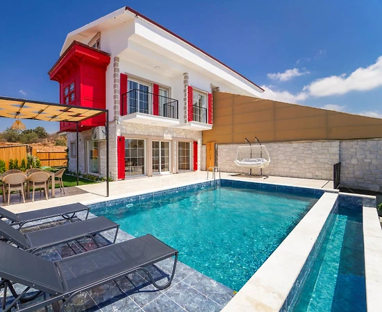 Muğla Seydikemer'de Doğa İle İç İçe, Özel Havuzlu, Jakuzili, Kiralık Villa - 1