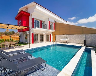 Muğla Seydikemer'de Doğa İle İç İçe, Özel Havuzlu, Jakuzili, Kiralık Villa - 1