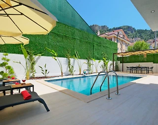 Muğla Fethiye'de Geniş Ailelere Uygun, Isıtmalı Havuzlu, Lüks Villa - 5