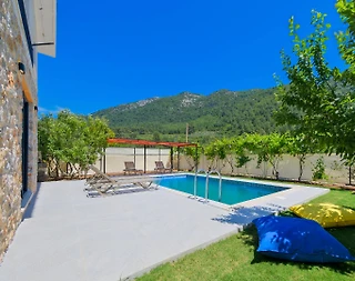 Fethiye Kızılbel'de Huzurlu Doğada, Özel Havuzlu, Modern Villa - 3
