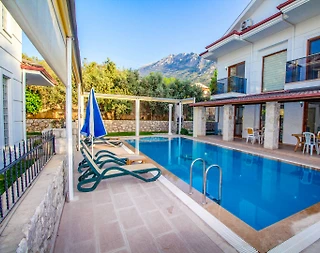 Muğla Fethiye'de Şık Tasarımlı, Yetişkin ve Çocuk Havuzlu, 4+1 Villa - 1