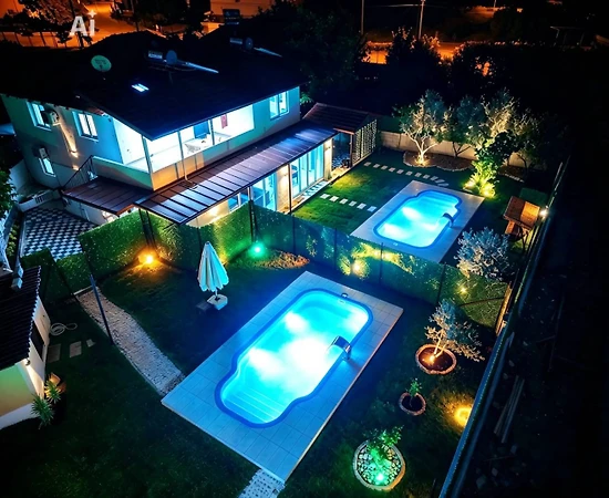 Muğla Gerişburnu'nda Sakin Konumda, Özel Havuzlu, Lüks Villa - 1
