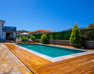 Muğla Marmaris'te Harika Doğada, Isıtmalı Havuzlu, Kiralık Bungalov - 4
