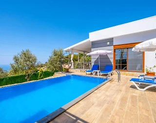 Muğla Seydikemer'de Balayı Çiftlerine Uygun, Özel Havuzlu, Şık Villa - 4