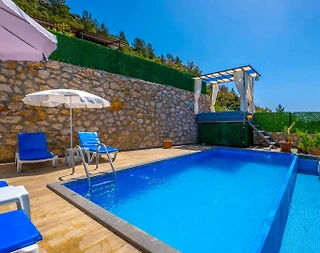 Muğla Seydikemer'de Balayı Çiftlerine Uygun, Özel Havuzlu, Şık Villa - 5