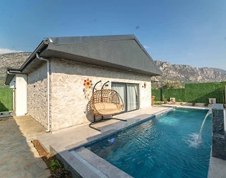 Muğla Seydikemer'de Gözlerden Uzak Konumda, Özel Havuzlu, 2+1 Villa - 3