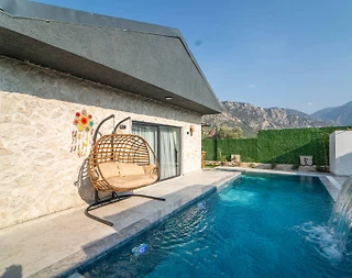 Muğla Seydikemer'de Gözlerden Uzak Konumda, Özel Havuzlu, 2+1 Villa - 4