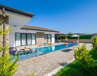 Muğla Seydikemer'de Gözlerden Uzak, Özel Havuzlu, Balayı Villası - 2