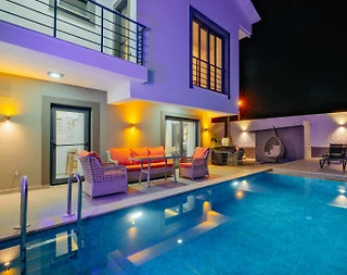 Muğla Seydikemer'de Kalabalık Ailelere Uygun, Özel Havuzlu, İkiz Villa - 5