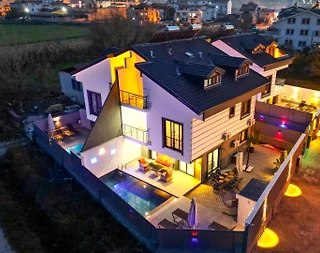 Muğla Seydikemer'de Kalabalık Ailelere Uygun, Özel Havuzlu, İkiz Villa - 1