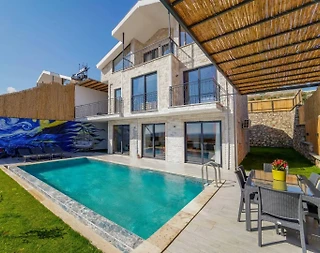 Muğla Seydikemer'de Kalabalık Ailelere Uygun, Özel Havuzlu, Kiralık Villa - 1