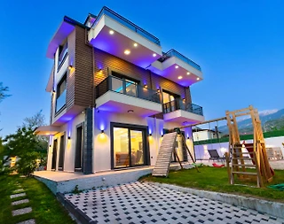 Muğla Seydikemer'de Kalabalık Ailelere Uygun, Özel Havuzlu, Şık Villa - 5