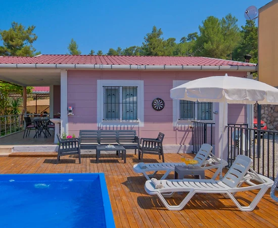 Muğla Seydikemer'de Sakin Konumda, Özel Havuzlu, Balayı Villası - 1