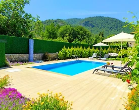 Fethiye Kayaköy'de Muhteşem Doğada, Özel Havuzlu, Modern Villa - 3