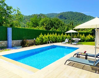 Fethiye Kayaköy'de Muhteşem Doğada, Özel Havuzlu, Modern Villa - 5