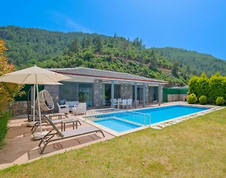 Fethiye Kayaköy'de Modern Tasarımlı, Özel Havuzlu, 2+1 Villa - 1