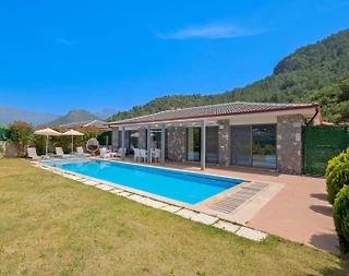 Fethiye Kayaköy'de Modern Tasarımlı, Özel Havuzlu, 2+1 Villa - 5