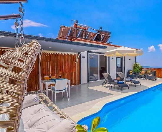 Kaş Üzümlü'de Balayı Çiftlere Uygun, Özel Havuzlu, Kiralık Suit - 1