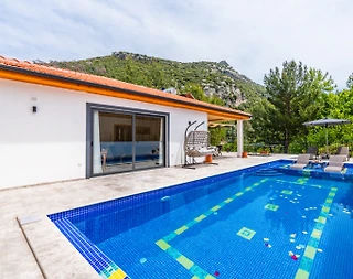 Kaş İslamlar'da Küçük Ailelere Uygun, Özel Havuzlu, Lüks Villa - 5