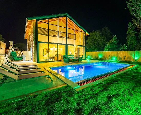 Kaş Bezirgan'da Sakin Konumda, Özel Havuzlu, Balayı Villası - 1