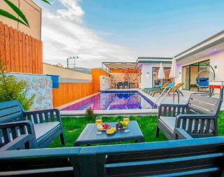 Kaş Sarıbelen'de Doğayla İç İçe, Özel Havuzlu, Tatil Villası - 2