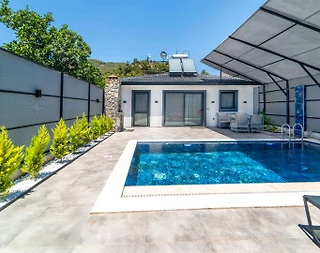 Fethiye Eldirek'te Merkezi konumda, Özel Havuzlu, Modern Villa - 1