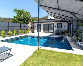 Fethiye Eldirek'te Merkezi konumda, Özel Havuzlu, Modern Villa - 3