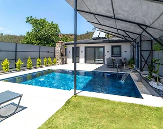 Fethiye Eldirek'te Merkezi konumda, Özel Havuzlu, Modern Villa - 3