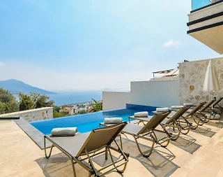 Kaş Kalkan'da Muhteşem Deniz Manzaralı, Özel Havuzlu, 3+1 Villa - 3
