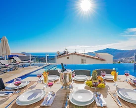 Kalkan Kördere'de Muhteşem Deniz Manzaralı, Özel Havuzlu, Lüks Villa - 2