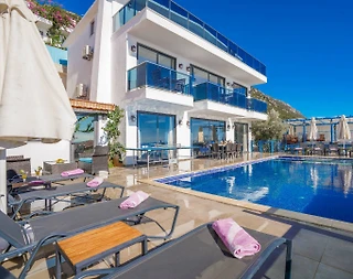 Kalkan Kördere'de Muhteşem Deniz Manzaralı, Özel Havuzlu, Lüks Villa - 1