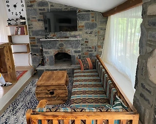 Datça Kızlan'da Sakin Konumda, Geniş Bahçeli, Şömineli, 1+1 Ev - 4