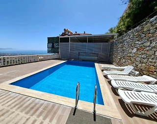 Alanya Sugözü'nde Deniz Manzaralı, Özel Havuzlu, 6 Kişilik Villa - 2